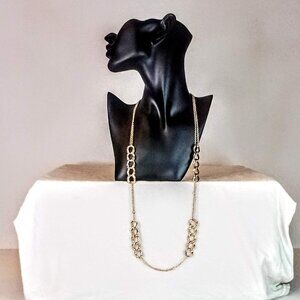 New Gold Circle Chain Necklace
